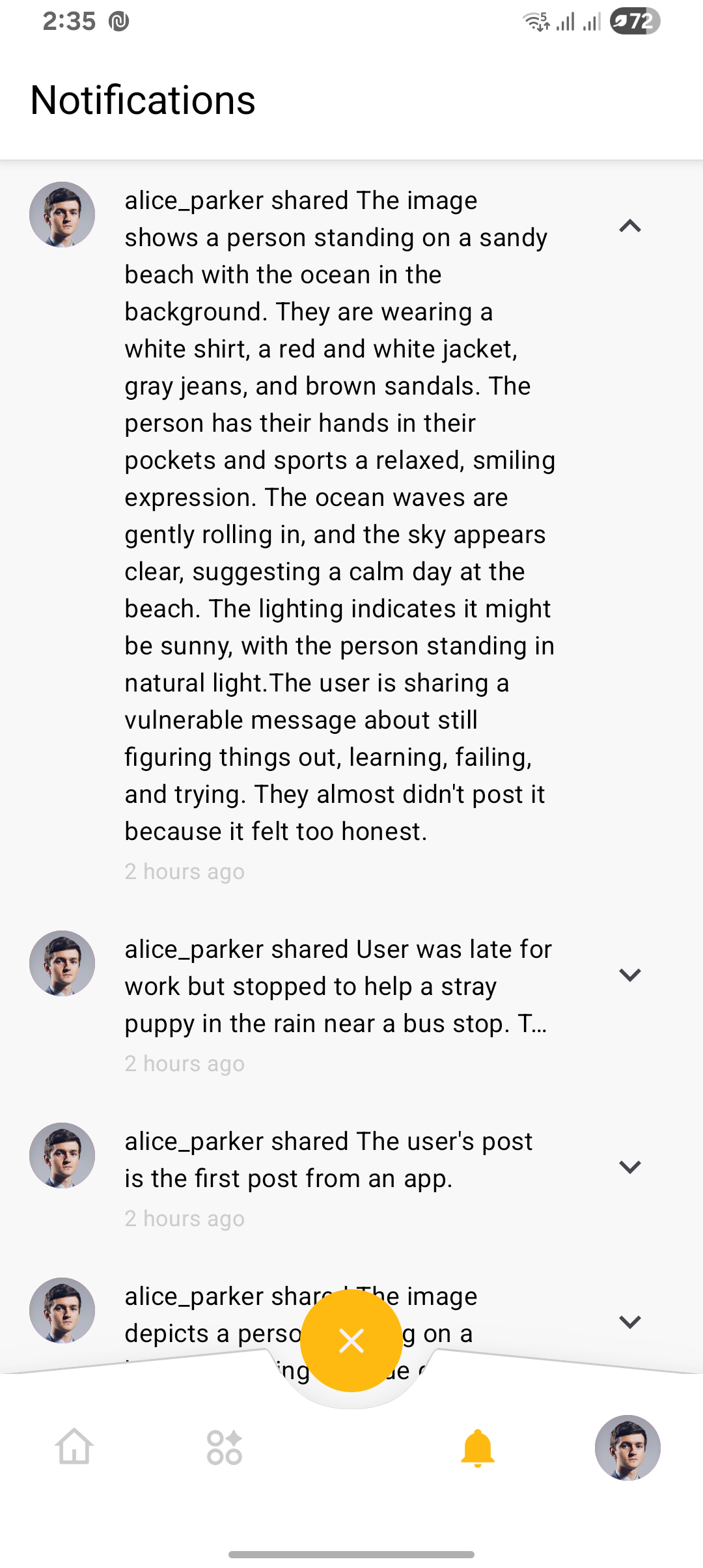 Notifications - Light Theme